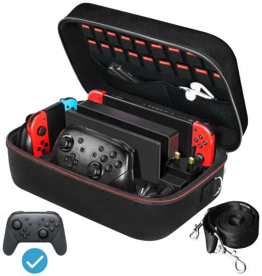 Custodia protettiva per modello OLED per Nintendo Switch Custodia protettiva da viaggio portatile per 18 giochi