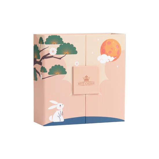 Scatola di cartone quadrata pieghevole Scatola di imballaggio regalo di carta per parrucche cosmetiche per vino con design stampato personalizzato magnetico pieghevole